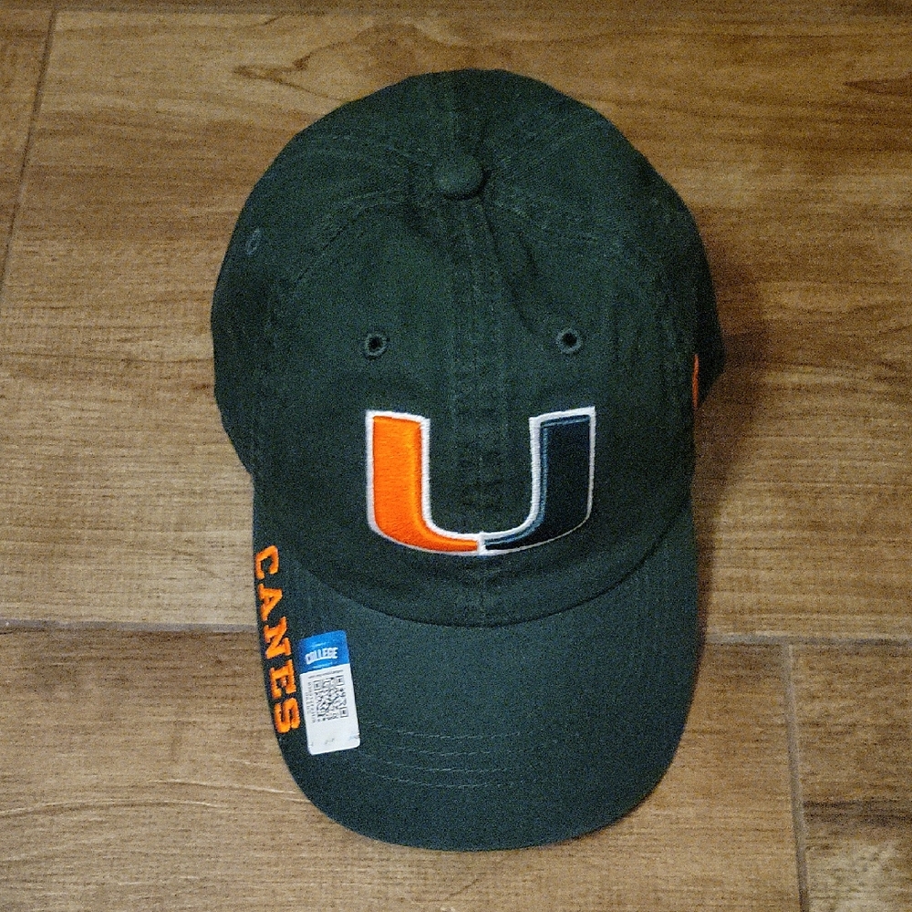 NWT: Russell UM Canes Adjustable Hat/Cap Genuine College Product